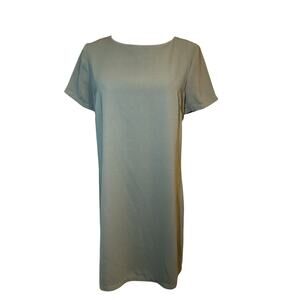 Lulu's Shift and Shout Olive Green Shift Dress.  Size Small